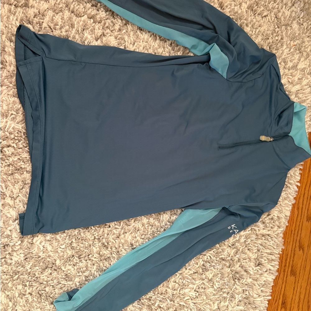 Women's equestrian Long Sleeve Blue Top
